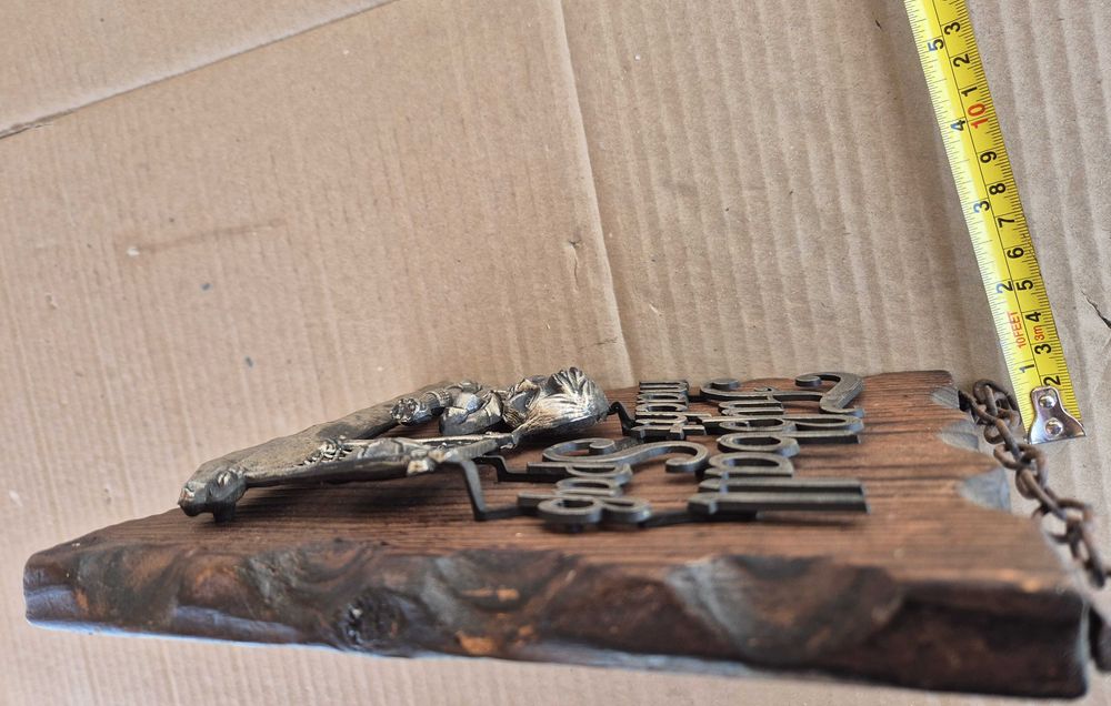 Декоративно пано,  дърво, бронз