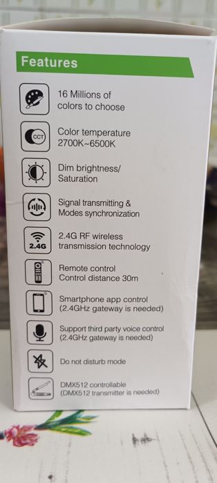 Bec Miboxer, 9W , cu control de la distanță . Nou