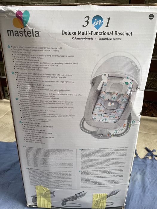Leagăn electric multifuncțional 3-1 Deluxe Mastela