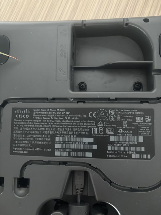 Cisco UC Phone CP-8831