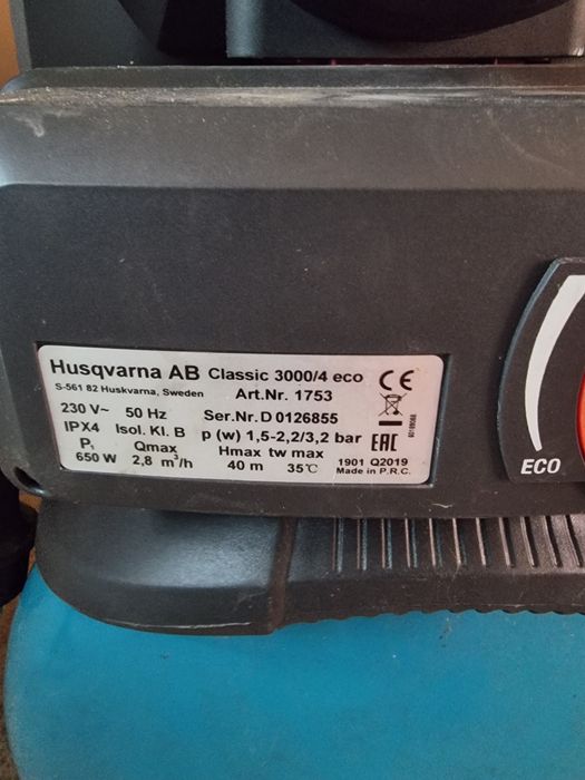 Hidrofor Gardena 3000/4 eco si 4000/5 eco 24l