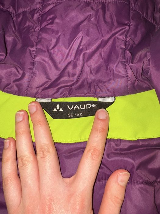 Geaca ski/snowboard VAUDE verde XS stare excelenta, robusta si usoara