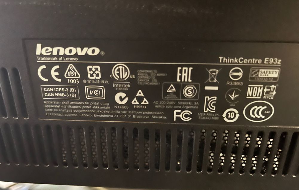 Lenovo ThinkCentre E93z All în one
