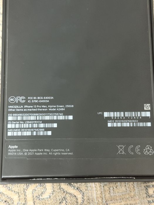Продаем Iphone 13ProMax 256gb