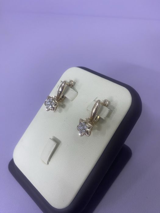 Золотые серьги КО33577