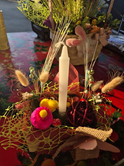 Ornament din flori uscate naturale