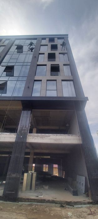 Мойка окон, фасада, Украшение фасада, дюралайт, ойна йувиш, альпинисты