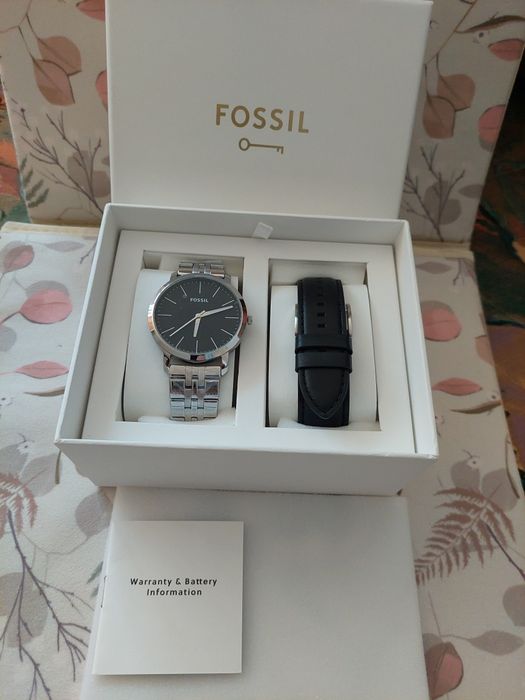 Fossil - Ceas cu o curea intersanjabila, Argintiu