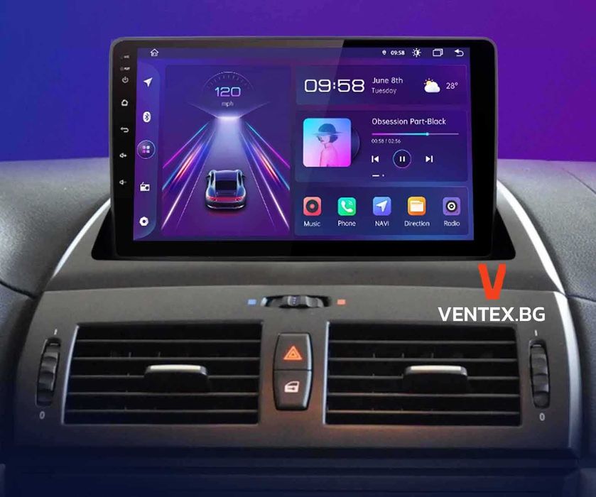 Android 12 мултимедия за BMW X3 E83 - CarPlay 9 инча мултимедия за БМВ