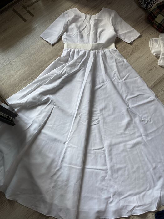 Rochie alba lunga