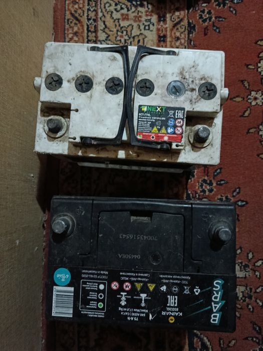 Аккамулятор 75 А и 77 А рабочие