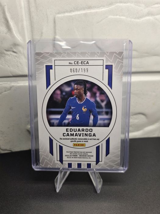 Eduardo Camavinga Cutting Edge Dual Relic 060/199 Panini Obsidian France
