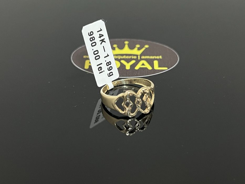 Bijuteria Royal CB : Inel dama aur 14k 585  1,89 grame