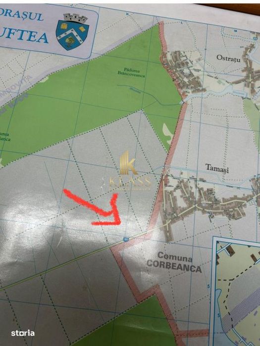 Teren Arabil 1.7 Ha – Localizare Strategica intre Buftea si Corbeanc