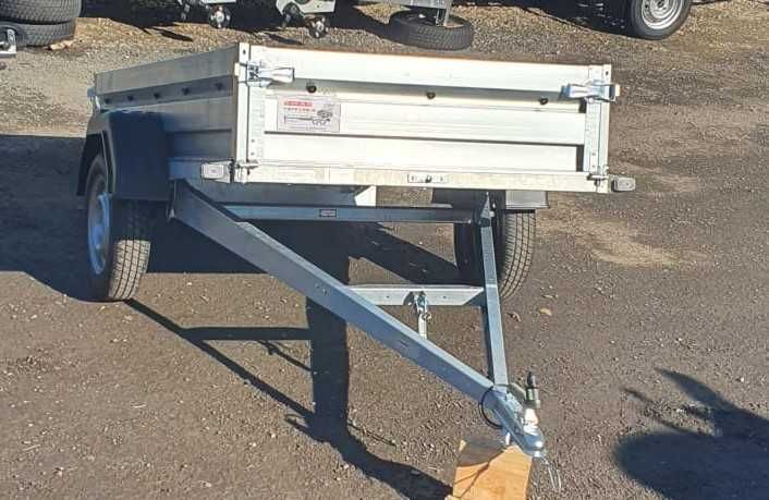 Remorca cu obloane duble, capac din fibra, o axa, 750 kg, cat.B!!!