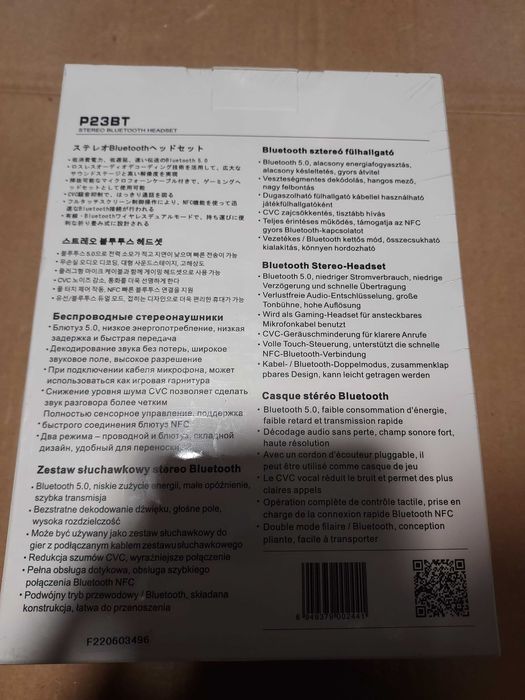 Casti wireless Soundmagic P23BT Stereo Noi Sigilate