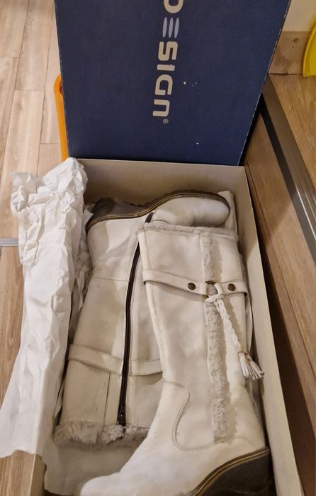 Топли ботуши естестева кожа