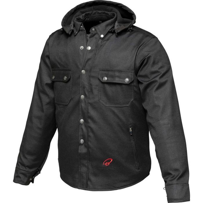 Camasa moto geaca moto cu protectii nivel 2 si rating AA Black Forge