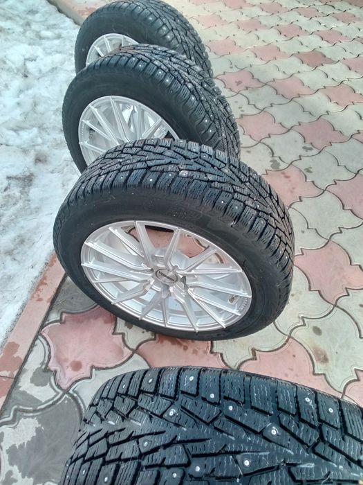 Зимние шипованные диски в сборе