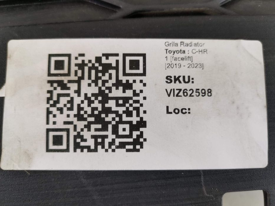 Тойота Ц-ХР / Toyota C-HR 1 Радиаторна решетка [фейслифт] [ - ] Оригин