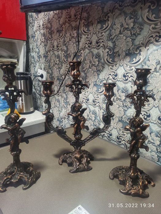 Подсвечники с ангелами продам