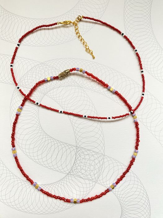 Бусы-чокеры ручной работы