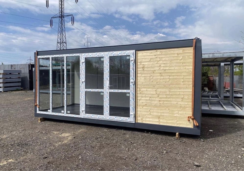 Container birou,fast food, depozit,vitrina 6x2.4m