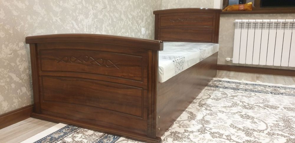 Krovat bir kishilik sandiqlik fasad MDF