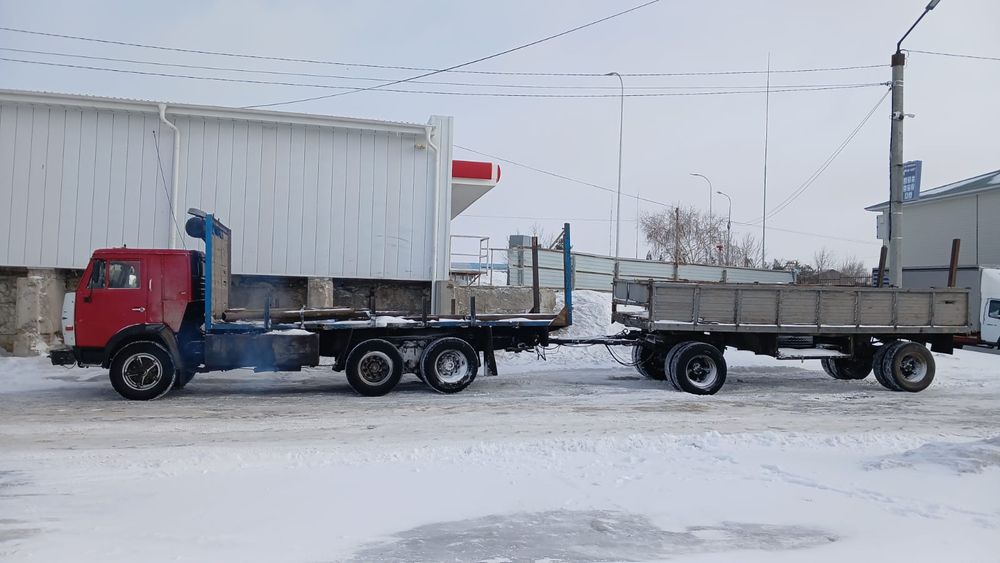 Камаз с прицепом