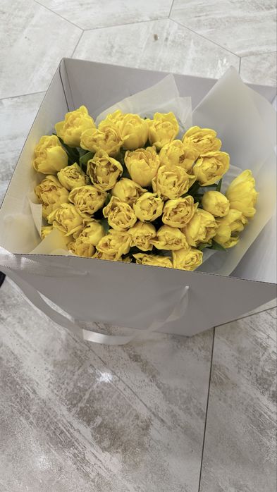 Продам свежее цветы тюльпаны 35 шт