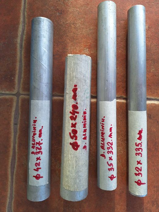 Bara si placa de duraluminiu