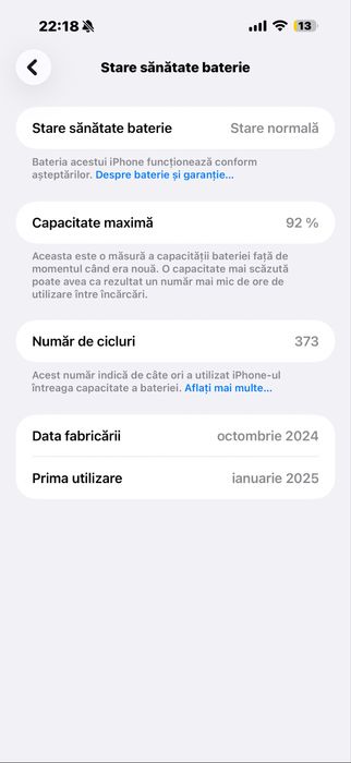 iPhone 16 ProMax,  1 TB  , culoare Desert Titanium, 92% baterie
