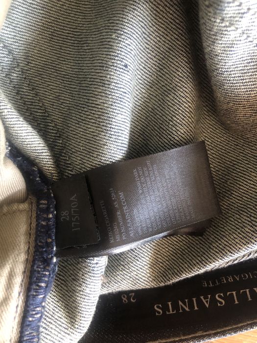 ALL SAINTS  MODEL CIGARETTE .Blugi barbatesti   W28