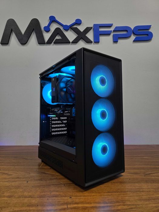 Чисто нов! RX 9060XT 16GB, Ryzen 7 5700X, 16GB RAM. Геймърски компютър