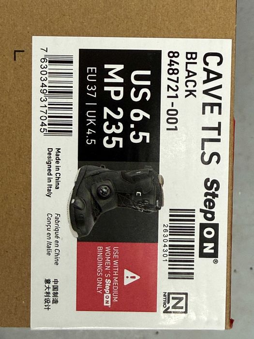 boots noi nitro cave tls step on 23,5 25,5 26,5 europa 37 40,5 41,5