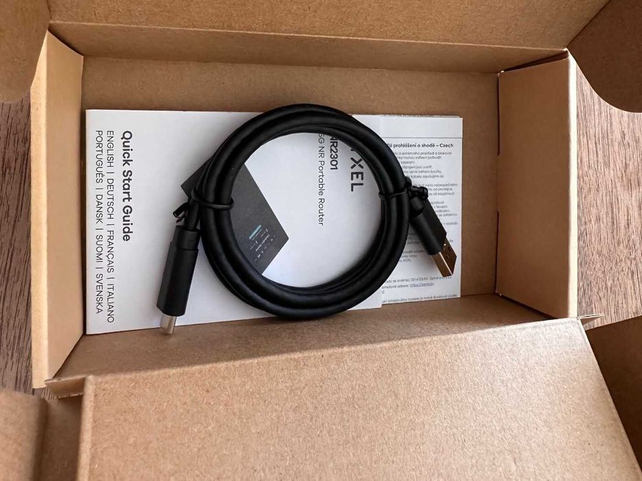 Нов Безжичен рутер Zyxel NR2301, 5G, AX1800, Черен | NR2301