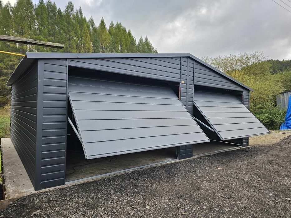 Vand garaj metalic 6x6 dublu – panouri sandwich