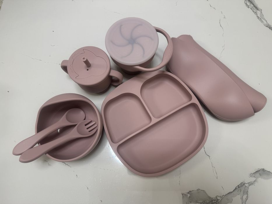 Силиконовые детские посуды