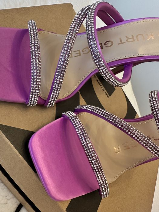 Pantofi cu toc cu satin marimea 38