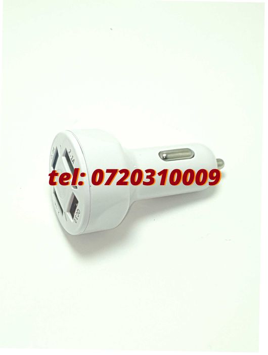 Incarcator Masina Auto 4 Porturi Bricheta Usb Qc Incarcare Rapida