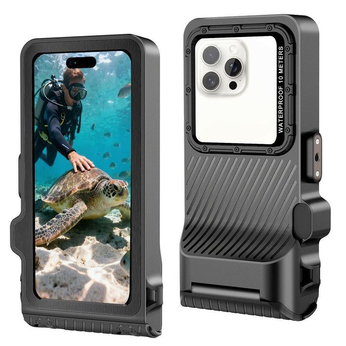 Водоустойчив кейс tech-protect ipx8 pro universal diving – grey/black