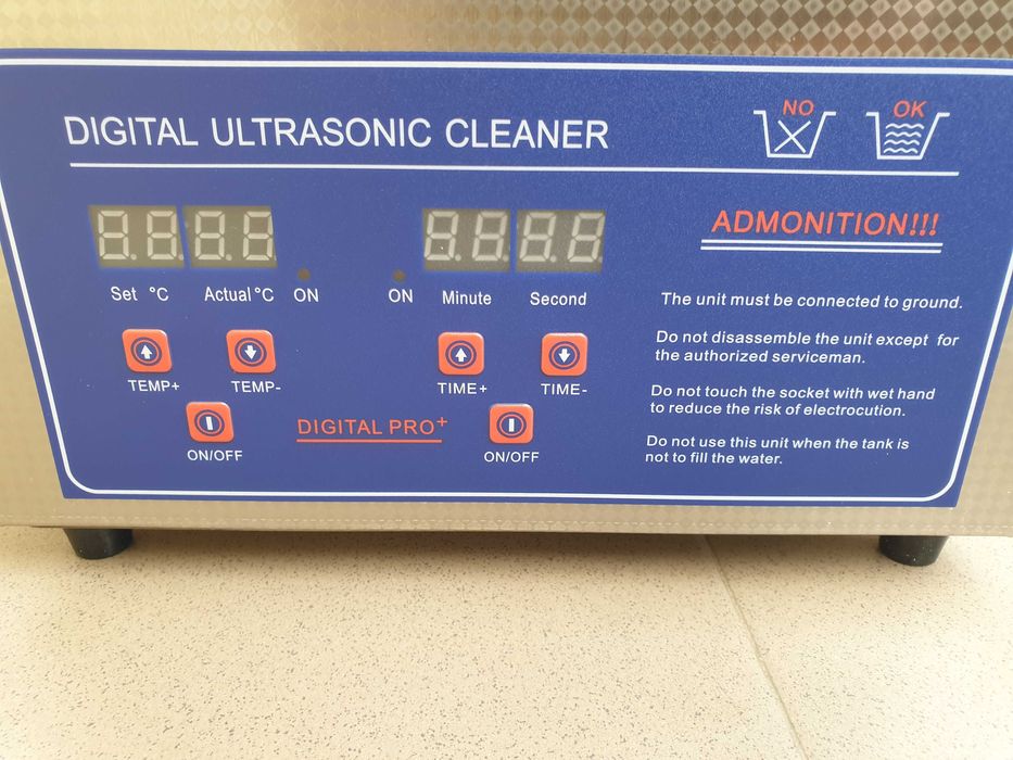 Aparat de curatat cu ultrasunete, profesional, inox, 3L