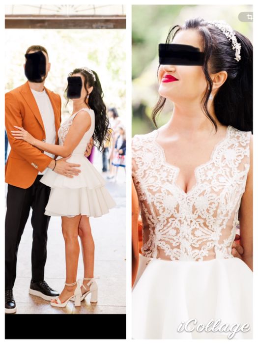 Rochie cu volane cununia civila