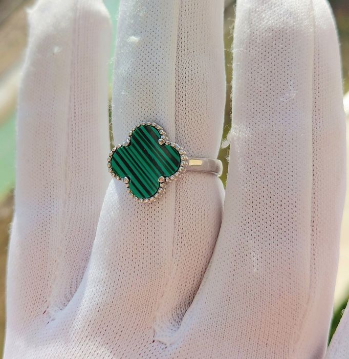 Кольцо Серебро 925. Малахит.