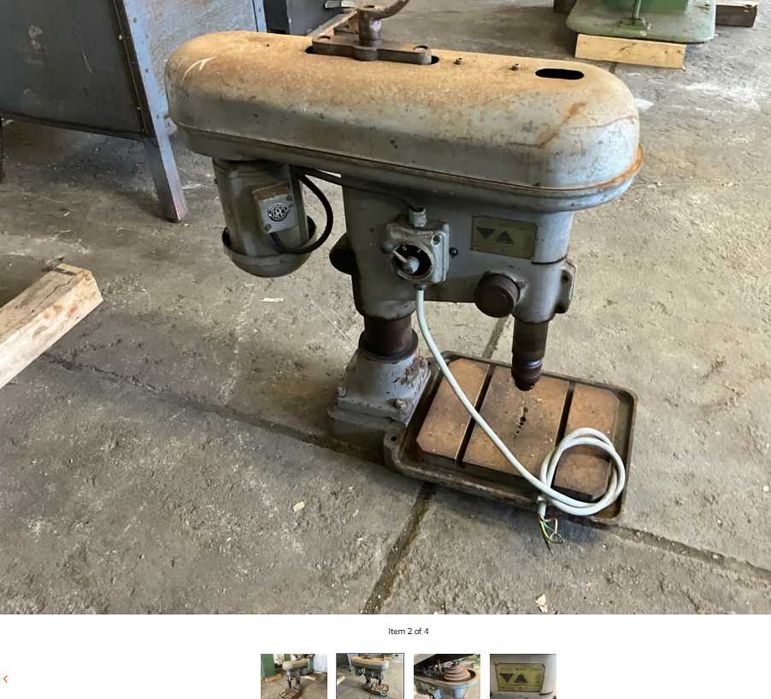 Masina de gaurit Optimum si cap de filetat ARCHER con morse 3