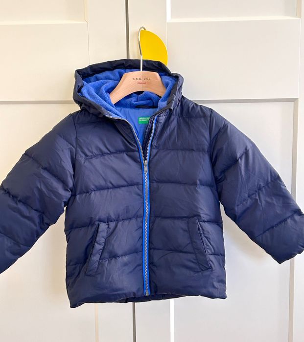 Страхотно топло пухено яке Benetton 4-5години