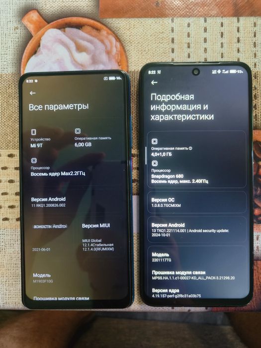 Mi 9 t va redmi not 11