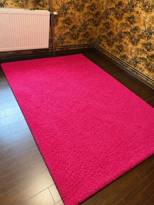 Covor 150x210 pufos roz