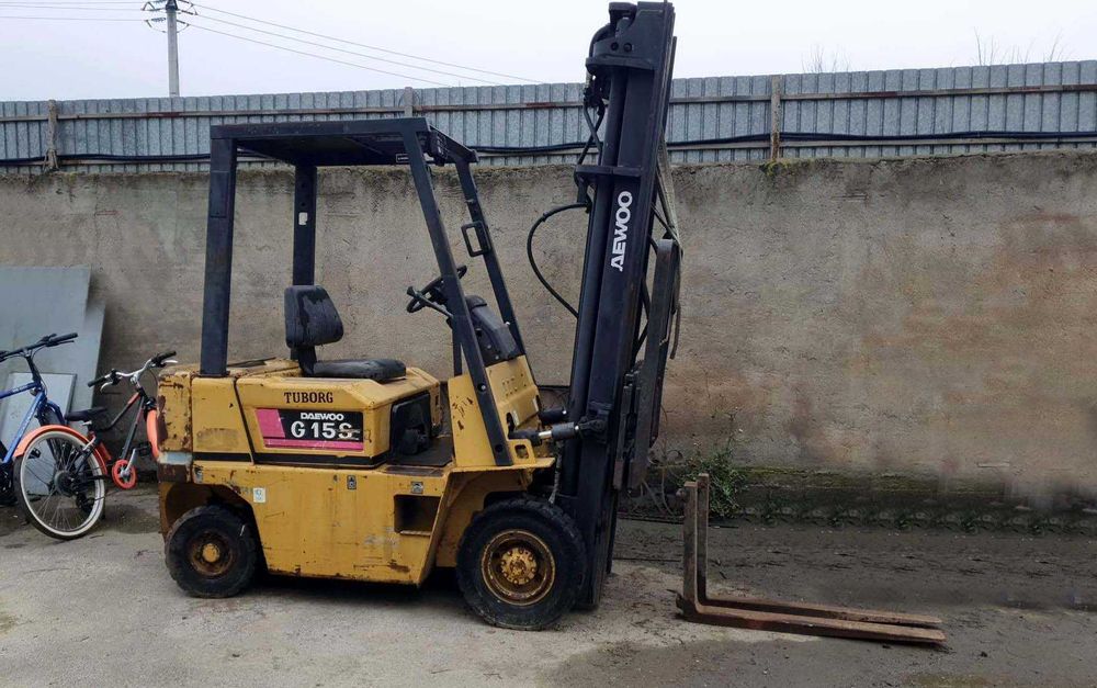 Motostivuitor stivuitor DAEWOO diesel G15, 1.5t catarg triplex, ISCIR