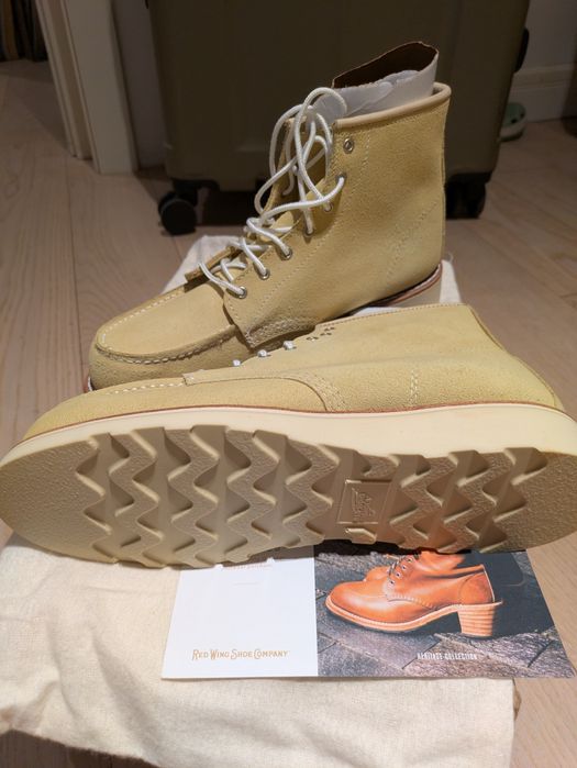 Ghete de dama Red Wing, nr. 41.5 - Cream Abilene Leather